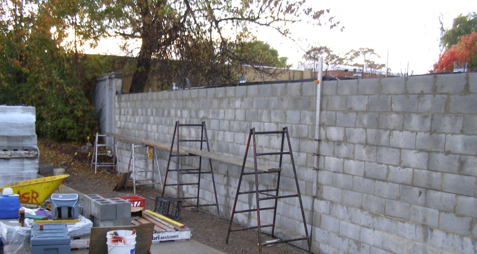 Retaining Wall @ College Park
